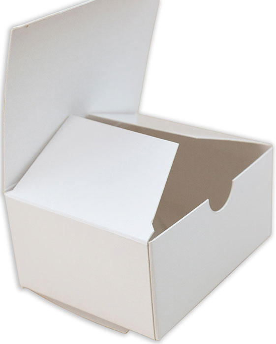 Faltschachtel Verpackung mit Fingerlochstanzung Magazinschlitze aus Karton